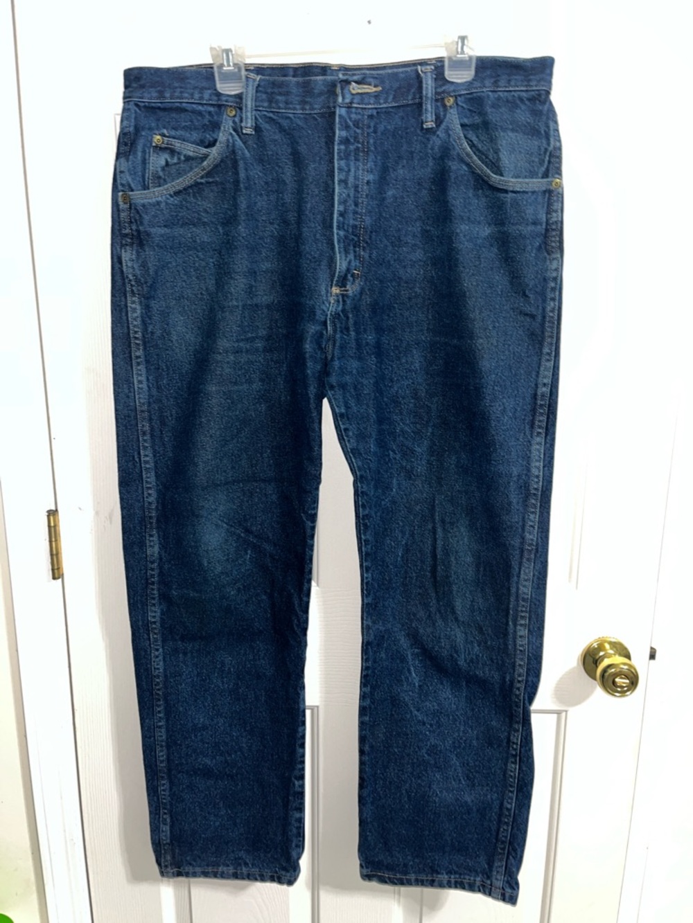 Wrangler Dark Blue Straight Leg Jeans